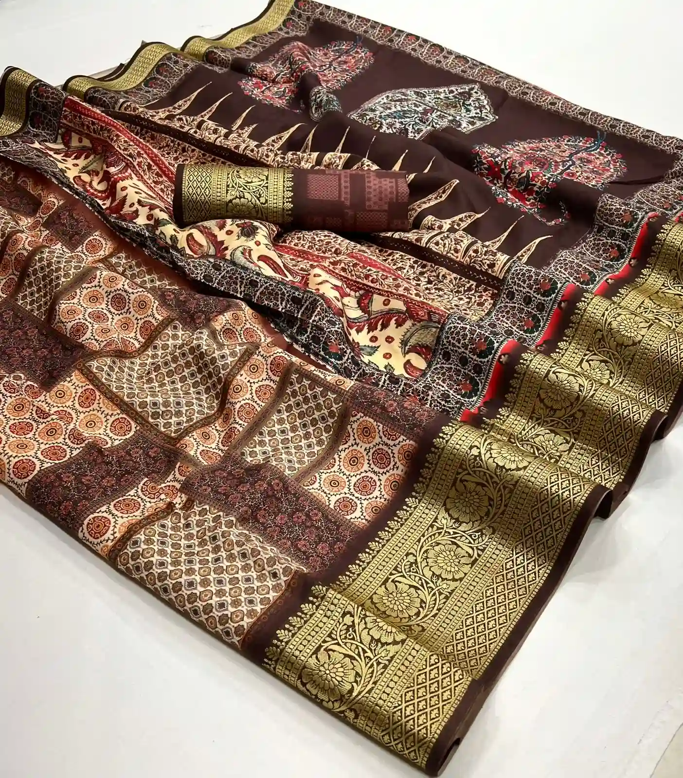 Rajpath Saaria Silk Dola Viscose Wholesale Fancy Sarees Catalog — Wholesale Sarees, MPA wholesale from Surat - Gallery Image 2